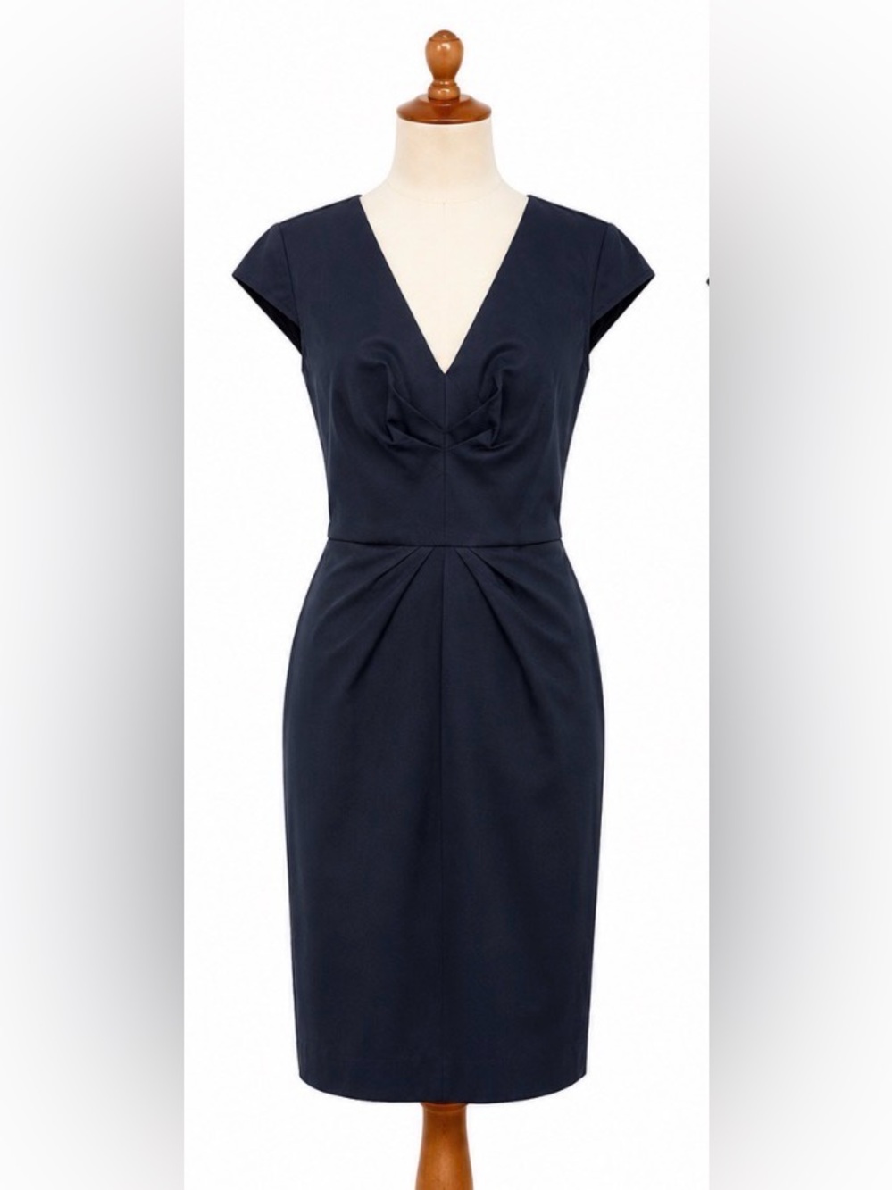 Banana Republic Navy Stretch Sheath Dress Size 4 Elegant Career Cocktail
